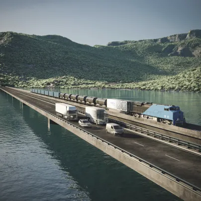 hydrogen mobility trucks road green nature