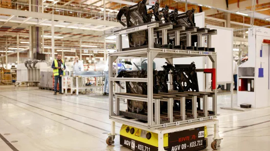 Automated cart in plant