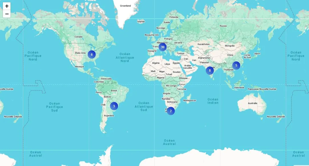 Nos projets à travers le monde